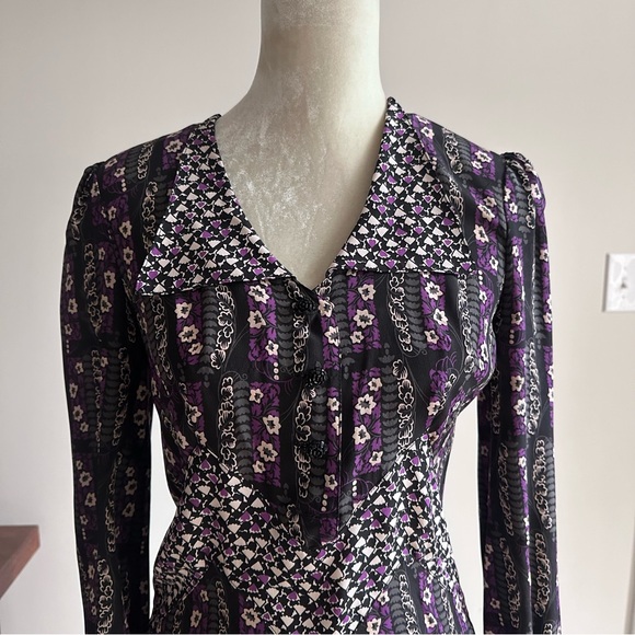 Anna Sui Silk Mini Dress - Picture 5 of 10